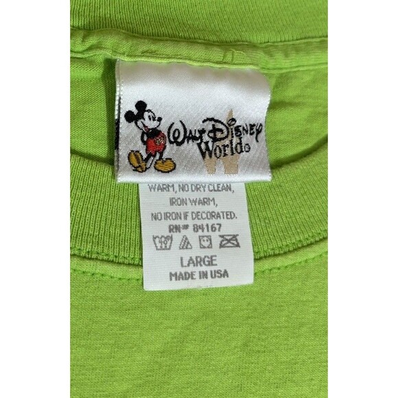 Vintage 90s Walt Disney World Mickey Tigger Goofy Winnie Pooh USA Made Tee Large - Picture 9 of 12